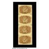 Image 2 : Fr. 1233 5¢ Second Issue Vertical Strip of Four E