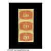 Image 2 : Fr. 1316 50¢ Second Issue Vertical Strip of Three