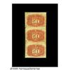 Image 2 : Fr. 1316 50¢ Second Issue Vertical Strip of Three