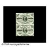 Image 1 : Fr. 1227 3¢ Third Issue Vertical Pair Choice New.