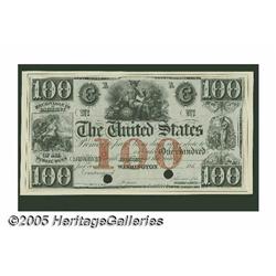 Hessler X126B $100 Act of March 2, 1861 Treasury 