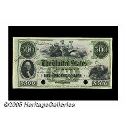 Hessler X126C $500 Act of March 2, 1861 Treasury 