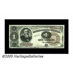 Fr. 348 $1 1890 Treasury Note Superb Gem New. Fr.