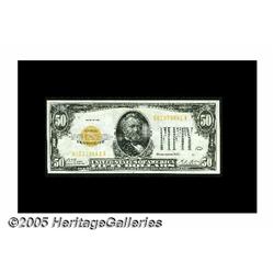 Fr. 2404 $50 1928 Gold Certificate. Very Choice C