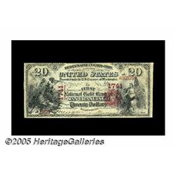 San Francisco, CA- $20 1875 National Gold Bank No