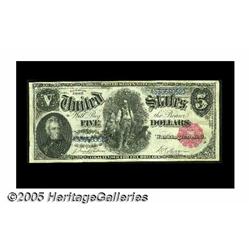Fr. 80 $5 1880 Legal Tender Very Fine. A perfectl