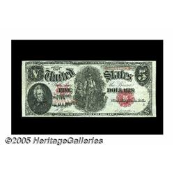 Fr. 84 $5 1907 Legal Tender Extremely Fine. Just 