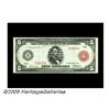 Image 1 : Fr. 834a $5 1914 Red Seal Federal Reserve Note Su