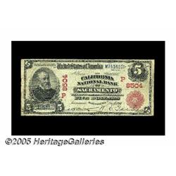 Sacramento, CA - $5 1902 Red Seal Fr. 589 The Cal