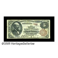 New York, NY - $5 1882 Brown Back Fr. 467 The NB 