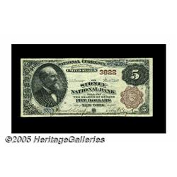 Sidney, NY - $5 1882 Brown Back Fr. 470 The Sidne