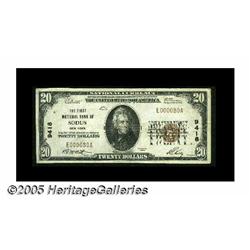 Sodus, NY - $20 1929 Ty. 1 The First NB Ch. # 9 S