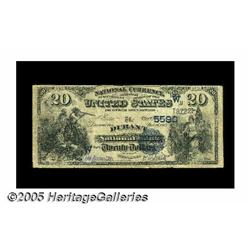 Durant, OK - $20 1882 Date Back Fr. 556 The Duran