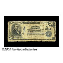 Pawhuska, OK - $20 1902 Plain Back Fr. 658 The Li