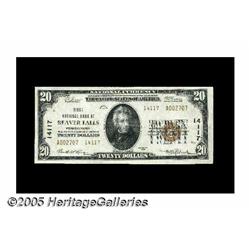 Beaver Falls, PA - $20 1929 Ty. 2 First NB Ch. Be