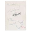 Image 1 : Beatles Signed Airplane Menu