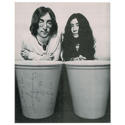 John Lennon and Yoko Ono Signed Photograph