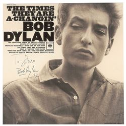 Bob Dylan Signed Album