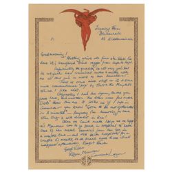 Robert Plant Autograph Letter Signed