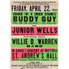Image 1 : Buddy Guy and Junior Wells 1983 Detroit Concert Poster
