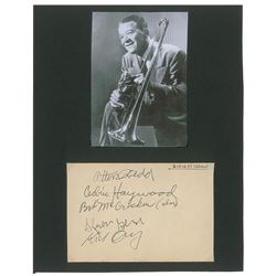 Kid Ory's Creoles Signatures