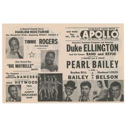 Duke Ellington 1953 Apollo Theatre Handbill