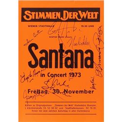 Santana Signed Handbill