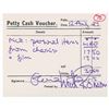 Image 2 : David Bowie and the Spiders from Mars Signed Petty Cash Receipts