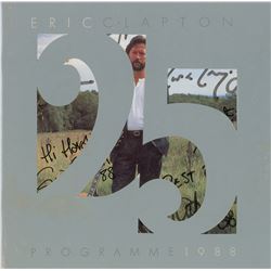 Eric Clapton Signed Program