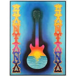 Carlos Santana Signed Poster