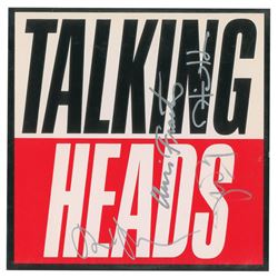 Talking Heads Signed Album