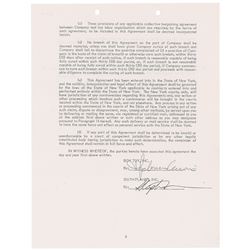 Madonna Signed Document
