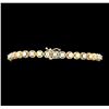 Image 3 : 3.20 ctw Diamond Bracelet - 14KT Tri Color Gold