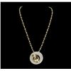 Image 1 : The Legend of the Dragon 18KT Gold 8.50 ctw Diamond Pendant With Chain