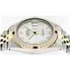 Image 6 : Rolex Mens 2 Tone 14K Mother Of Pearl Diamond & Ruby 36MM Datejust Wristwatch