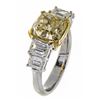 Image 2 : 4.05 ctw Fancy Yellow Diamond Ring - 18KT Two-Tone Gold