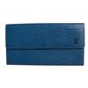 Image 1 : Louis Vuitton Blue Epi Leather Sarah Wallet