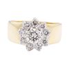 Image 2 : 1.04 ctw Diamond Ring - 14KT Yellow And White Gold