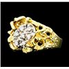 Image 1 : 0.25 ctw Diamond Nature Ring - 14KT Yellow Gold