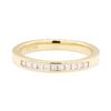 Image 2 : 0.30 ctw Channel Set Diamond Band - 18KT Yellow Gold