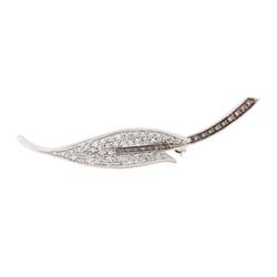 0.63 ctw Diamond Pin - 14KT White Gold