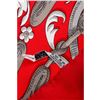 Image 3 : Hermes Red Multicolor Silk Le Mors "A La Conetable" Scarf 90