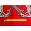 Image 5 : Hermes Red Multicolor Silk Le Mors "A La Conetable" Scarf 90