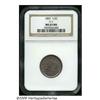 Image 1 : 1857 1/2 C MS65 Brown NGC. B-1, C-1, R.2. Abundan