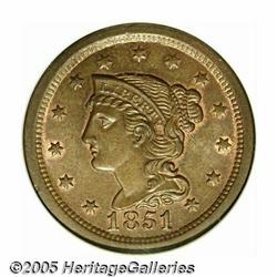 1851/81 1C MS65 Red and Brown NGC. N-3, R.1. Die 