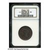 Image 1 : 1856 1C Upright 5 MS64 Brown NGC. N-14, R.1. A lu