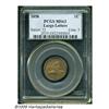 Image 1 : 1858 1C Large Letters MS63 PCGS. Well struck with