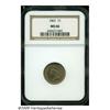 Image 3 : 1862 1C MS66 NGC. A silky-smooth Gem with excelle
