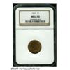 Image 1 : 1869 1C MS65 Red and Brown NGC. Well struck and l