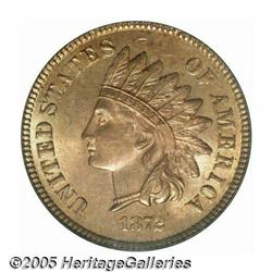 1872 1C MS65 Red and Brown PCGS. The 1872 is a lo